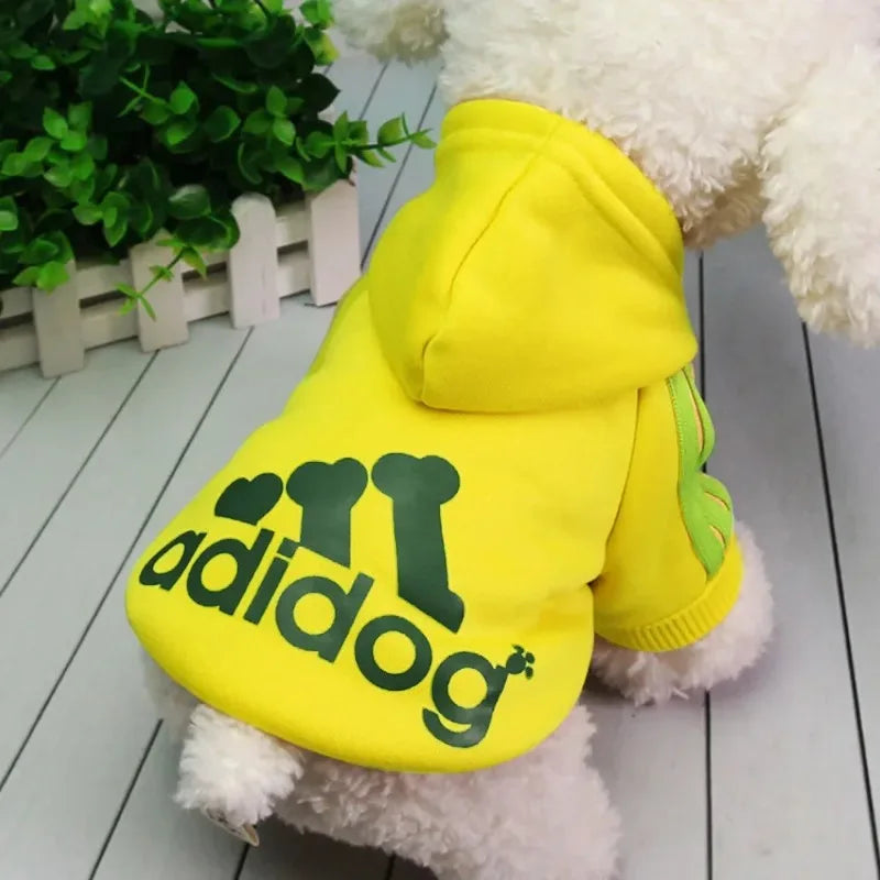 LETVIA Dogs Hoodie Sweatshirt with Letters Autumn Winter Pet Warm Coat for Medium Large Dogs Comfortable Dogs Clothes Fashion