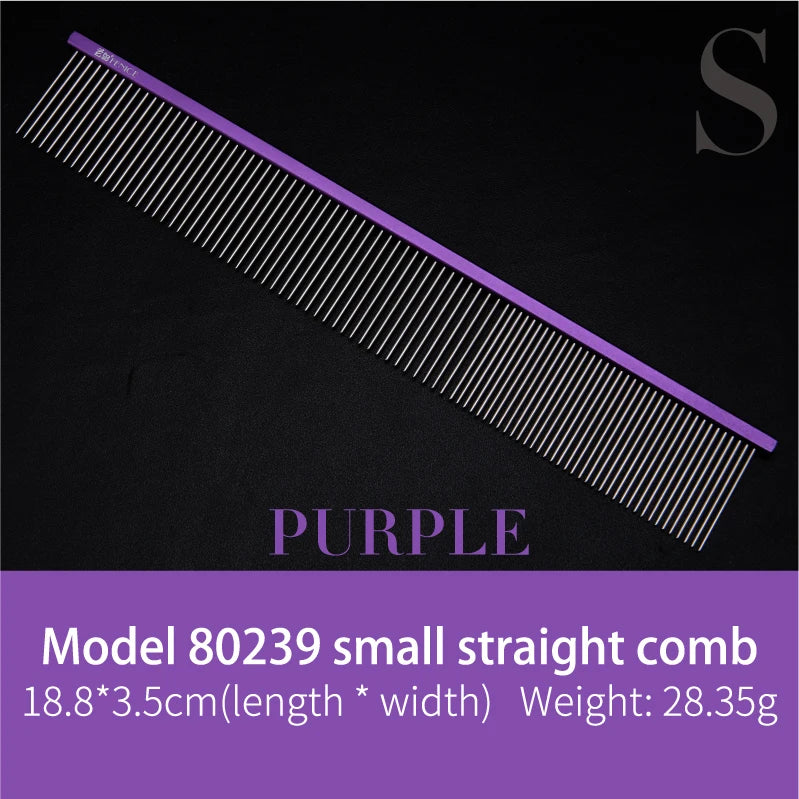 Fenice Metal Comb for Dogs Stainless Steel Pet Dog Cat Pin Comb Hair Brush Hairbrush Flea Comb Pets Acessorios Pet Grooming