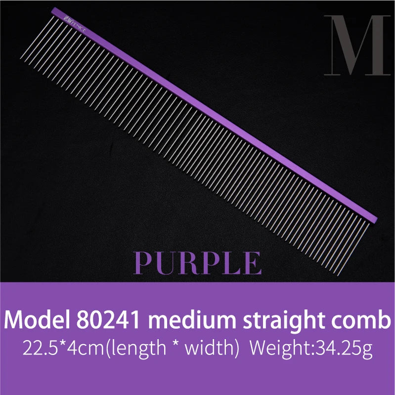 Fenice Metal Comb for Dogs Stainless Steel Pet Dog Cat Pin Comb Hair Brush Hairbrush Flea Comb Pets Acessorios Pet Grooming