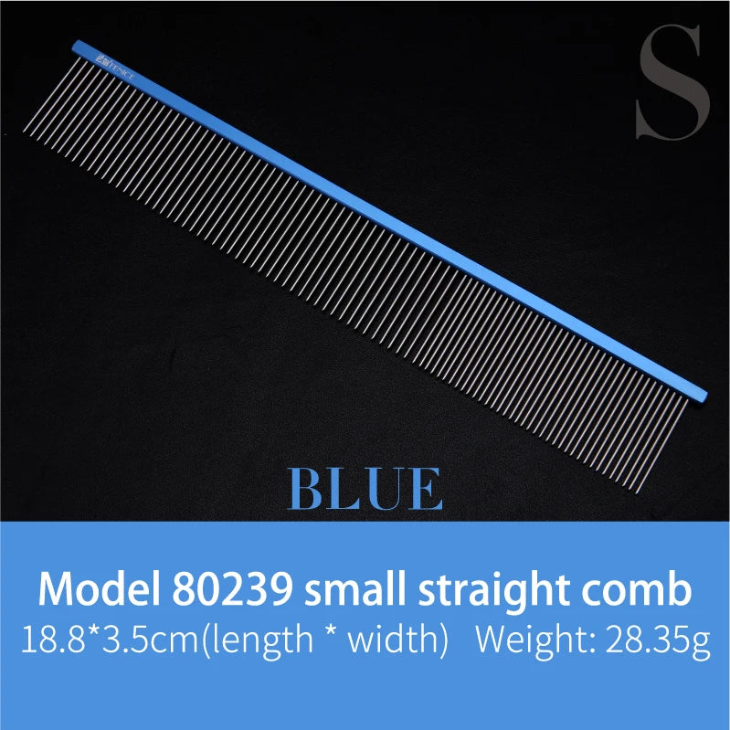 Fenice Metal Comb for Dogs Stainless Steel Pet Dog Cat Pin Comb Hair Brush Hairbrush Flea Comb Pets Acessorios Pet Grooming
