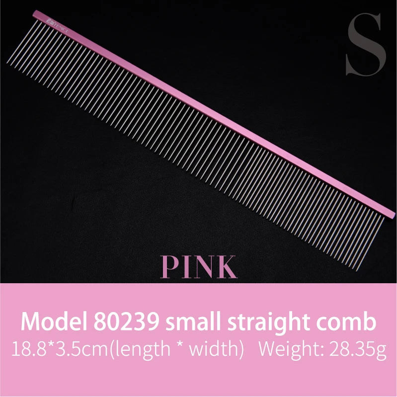 Fenice Metal Comb for Dogs Stainless Steel Pet Dog Cat Pin Comb Hair Brush Hairbrush Flea Comb Pets Acessorios Pet Grooming