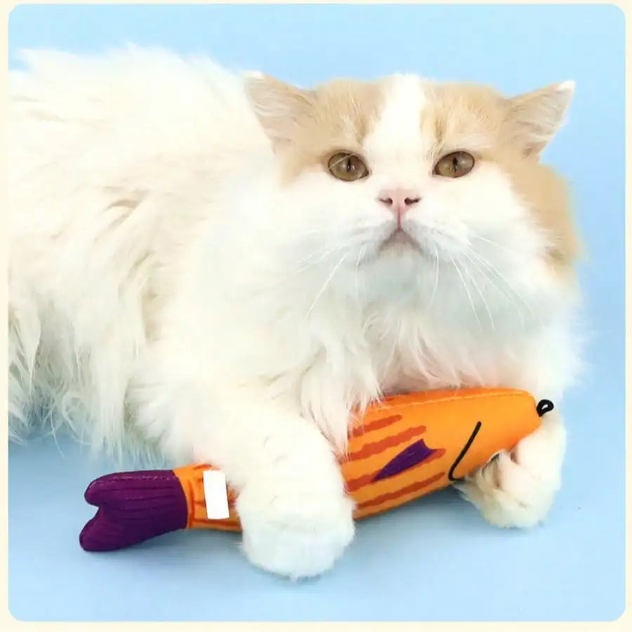 Realistic Fish Design Cat Toy, Sound-Producing Pet Toy, Soft And Durable, Indoor Interactive Kicking Toy For Cats, Cat Supplies