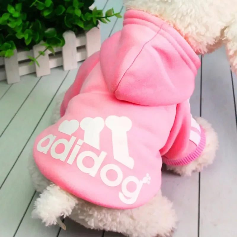 LETVIA Dogs Hoodie Sweatshirt with Letters Autumn Winter Pet Warm Coat for Medium Large Dogs Comfortable Dogs Clothes Fashion