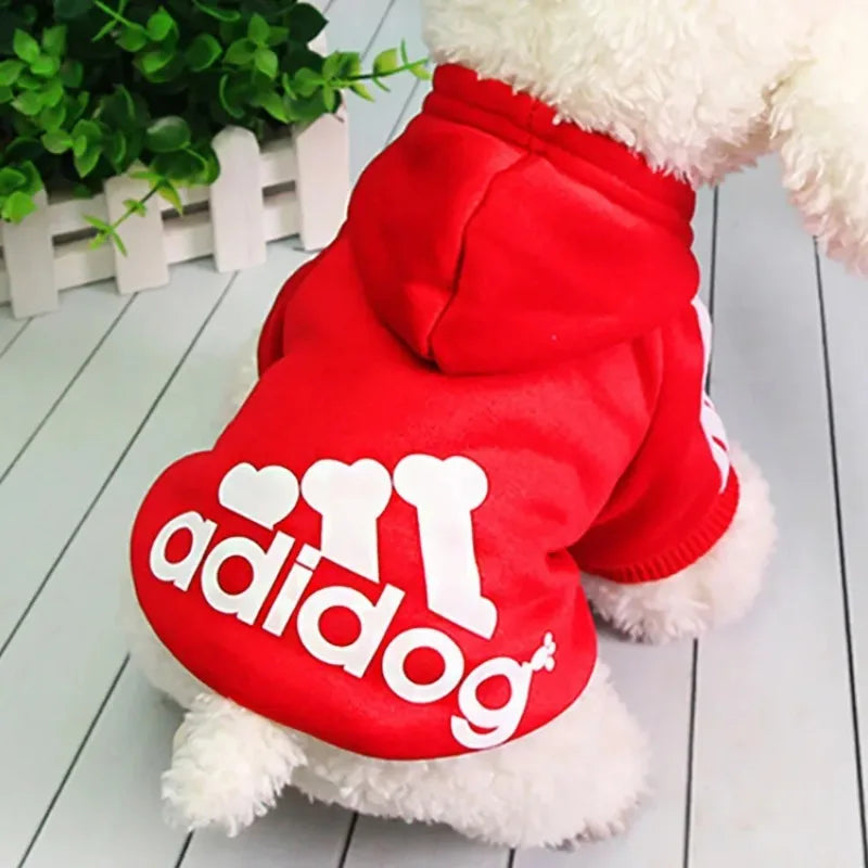 LETVIA Dogs Hoodie Sweatshirt with Letters Autumn Winter Pet Warm Coat for Medium Large Dogs Comfortable Dogs Clothes Fashion