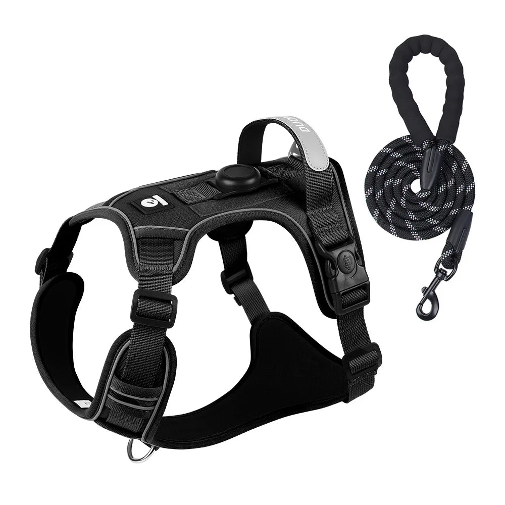 Anti Pull Dog Harness for Large Medium Dogs Reflective Escape Proof Tracker Chest Strap Breathable Adjustable Pet Supplies