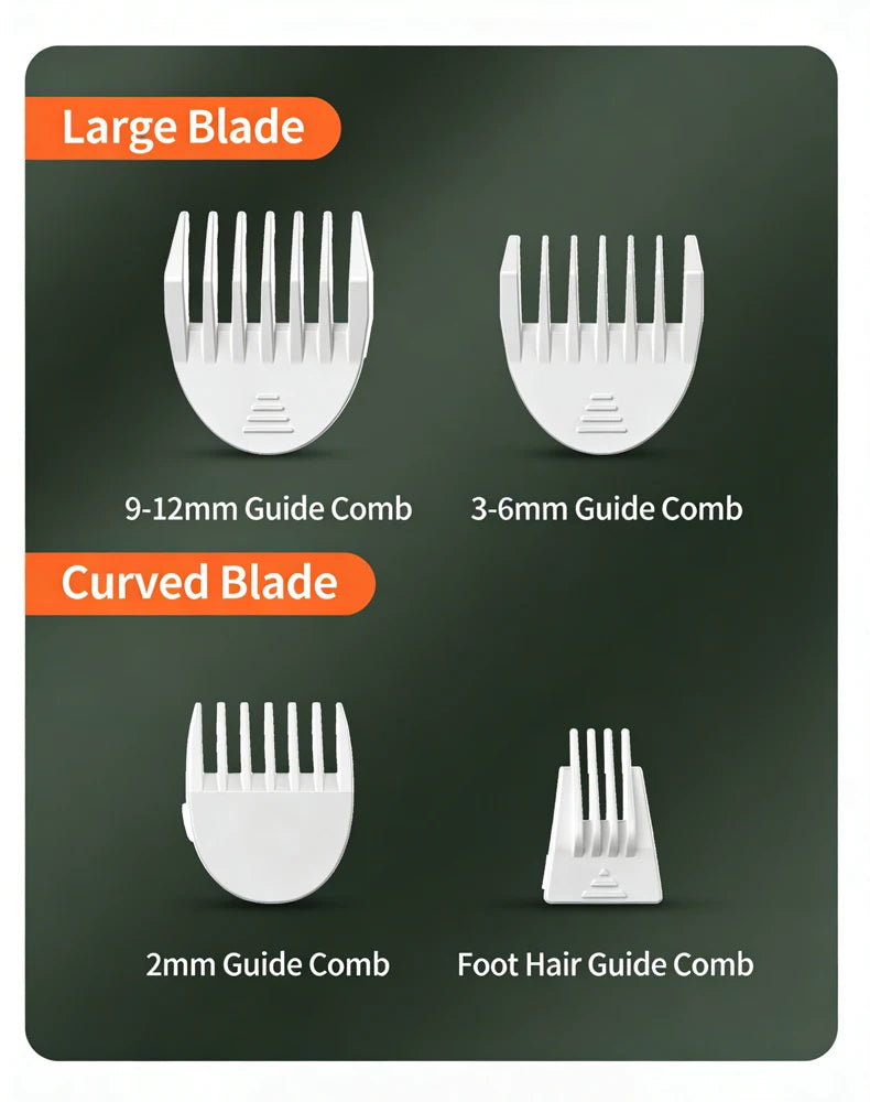 Professional 4-in-1 Electric Pet Grooming Tool Set Dog Hair Clippers USB Rechargeable Pets Haircut Trimmer Shaver Cats Supplies