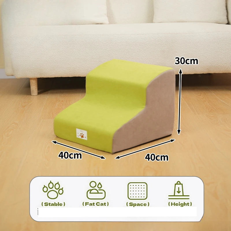 Pet Step Stair Dog/Cat Ramp Ladder Memory Foam Sponge Dogs Sofa Removable and Washable Training Pet Ramp Stairs Pet Supplies