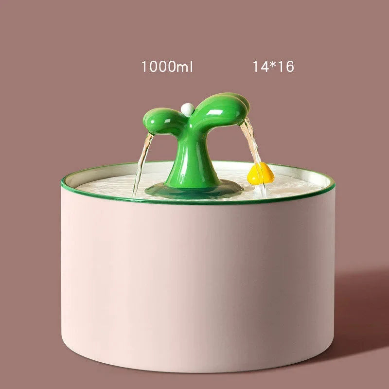Automatic Circulating Water Dispenser, Cat Ceramic Water Dispenser, Silent Flow, Pet Food Utensils, Pet Supplies, 1Pc