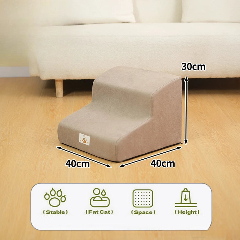 Pet Step Stair Dog/Cat Ramp Ladder Memory Foam Sponge Dogs Sofa Removable and Washable Training Pet Ramp Stairs Pet Supplies