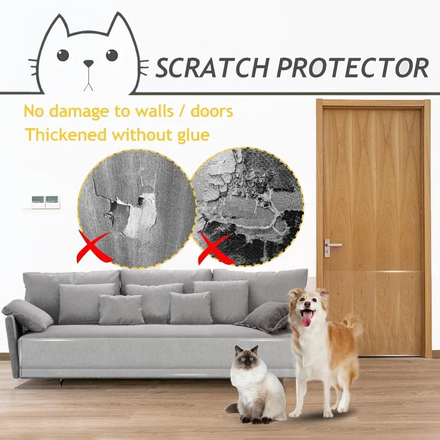 236 x 12 Inch Couch Protector from Cat Claws and Dog Scratching Furniture Covers for Pets Wall and Door Protection Durable Pet-