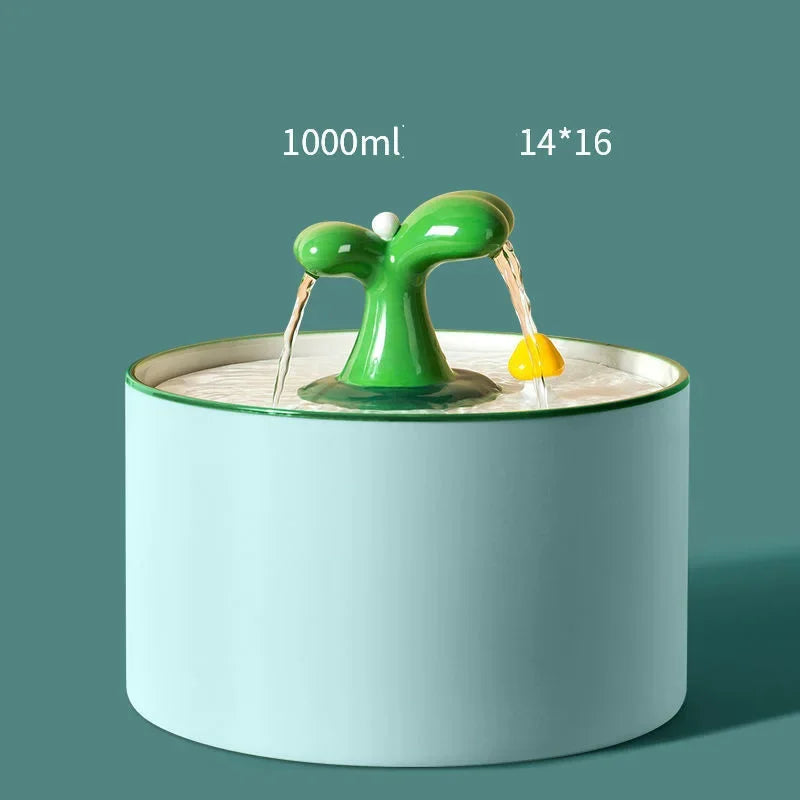 Automatic Circulating Water Dispenser, Cat Ceramic Water Dispenser, Silent Flow, Pet Food Utensils, Pet Supplies, 1Pc