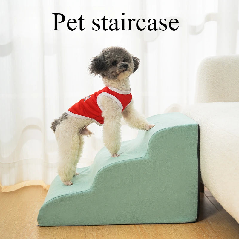 Pet Step Stair Dog/Cat Ramp Ladder Memory Foam Sponge Dogs Sofa Removable and Washable Training Pet Ramp Stairs Pet Supplies