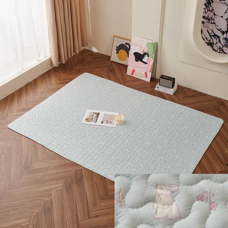 Rabbit Floor Mat Pet Sofa Cushion Training Pad Four Seasons Universal Cage Mat Cat Dog Sleeping Blanket Fence Pad Bunny Supplies