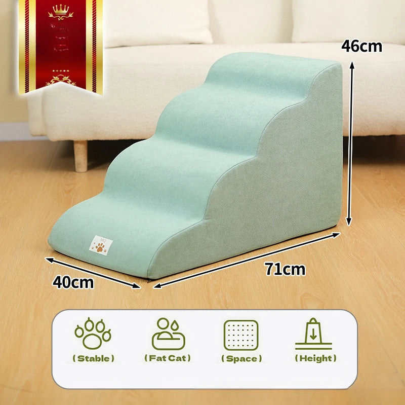 Pet Step Stair Dog/Cat Ramp Ladder Memory Foam Sponge Dogs Sofa Removable and Washable Training Pet Ramp Stairs Pet Supplies
