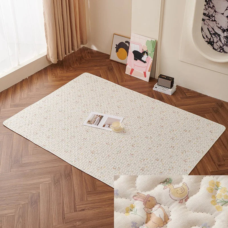 Rabbit Floor Mat Pet Sofa Cushion Training Pad Four Seasons Universal Cage Mat Cat Dog Sleeping Blanket Fence Pad Bunny Supplies