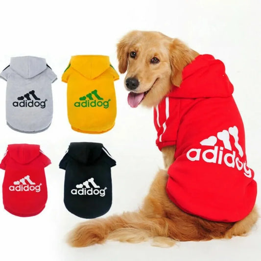 LETVIA Dogs Hoodie Sweatshirt with Letters Autumn Winter Pet Warm Coat for Medium Large Dogs Comfortable Dogs Clothes Fashion