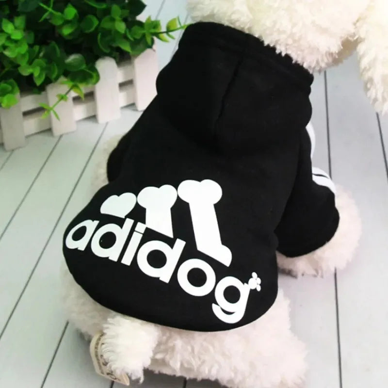 LETVIA Dogs Hoodie Sweatshirt with Letters Autumn Winter Pet Warm Coat for Medium Large Dogs Comfortable Dogs Clothes Fashion