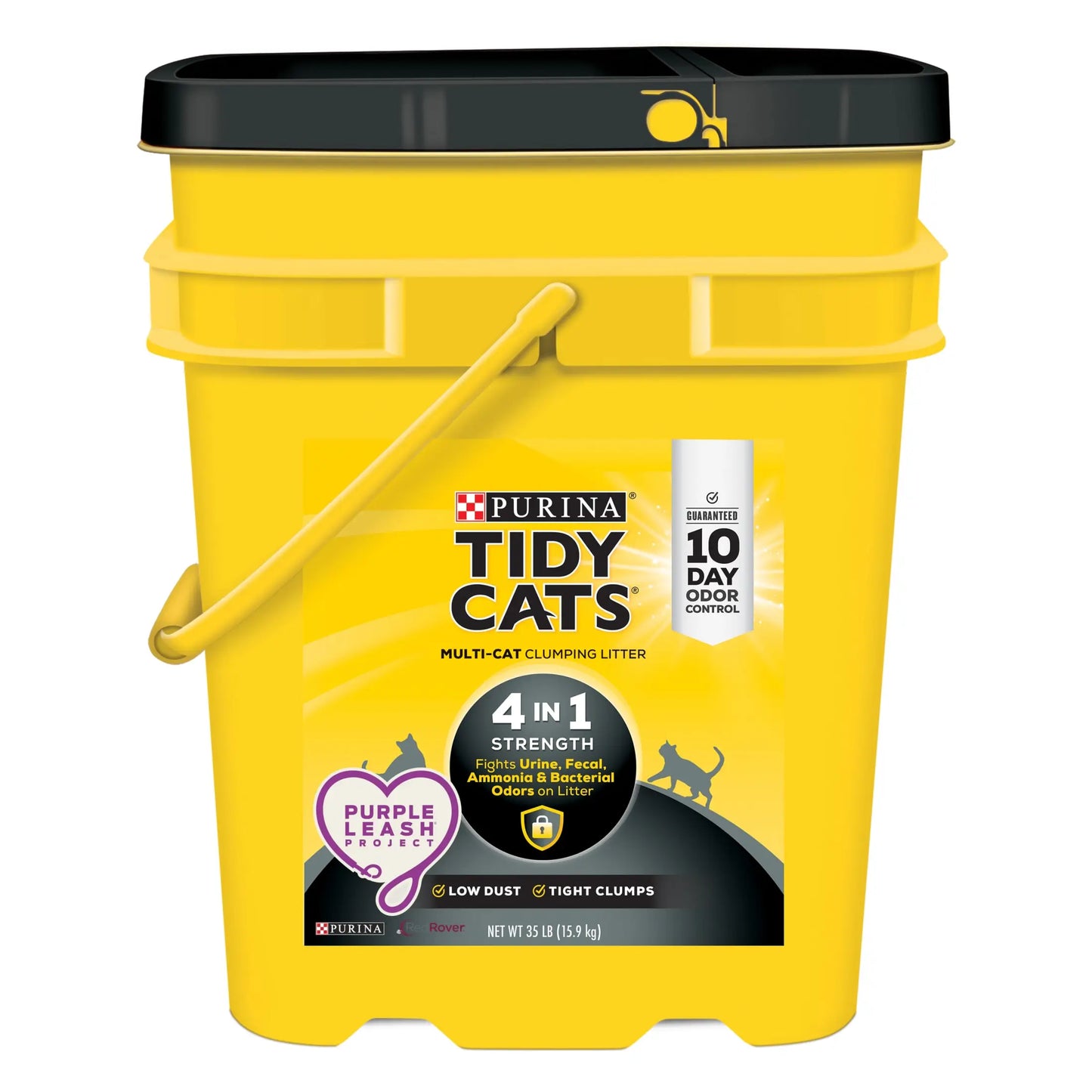 Purina 4-in-1 Strength Clumping Cat Litter with Floral Scent in 35 lb Pail