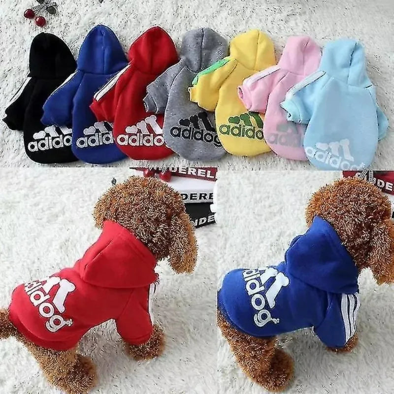 LETVIA Dogs Hoodie Sweatshirt with Letters Autumn Winter Pet Warm Coat for Medium Large Dogs Comfortable Dogs Clothes Fashion