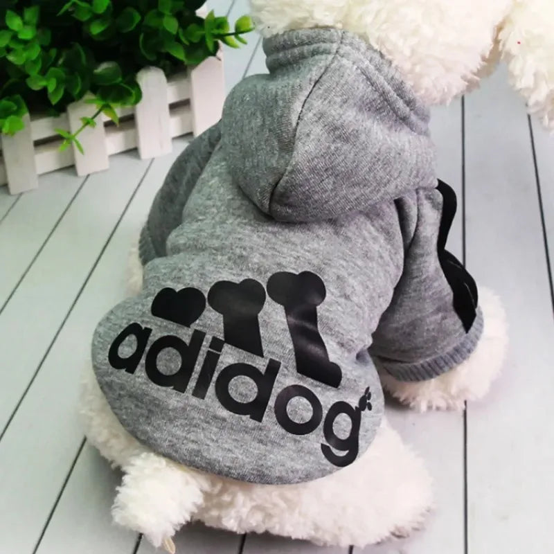 LETVIA Dogs Hoodie Sweatshirt with Letters Autumn Winter Pet Warm Coat for Medium Large Dogs Comfortable Dogs Clothes Fashion
