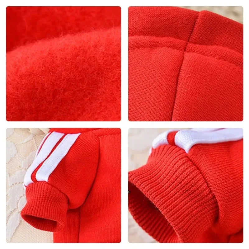 LETVIA Dogs Hoodie Sweatshirt with Letters Autumn Winter Pet Warm Coat for Medium Large Dogs Comfortable Dogs Clothes Fashion