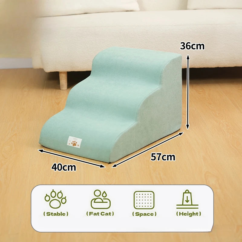 Pet Step Stair Dog/Cat Ramp Ladder Memory Foam Sponge Dogs Sofa Removable and Washable Training Pet Ramp Stairs Pet Supplies