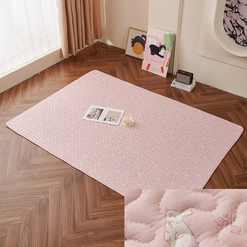 Rabbit Floor Mat Pet Sofa Cushion Training Pad Four Seasons Universal Cage Mat Cat Dog Sleeping Blanket Fence Pad Bunny Supplies