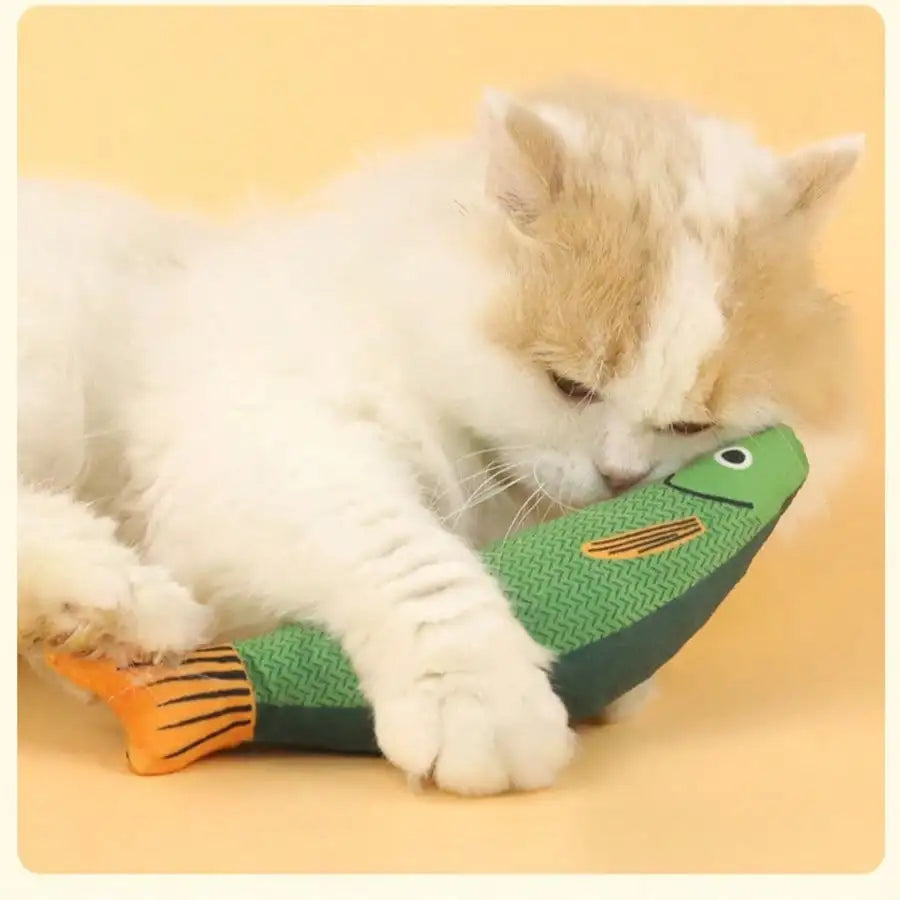 Realistic Fish Design Cat Toy, Sound-Producing Pet Toy, Soft And Durable, Indoor Interactive Kicking Toy For Cats, Cat Supplies
